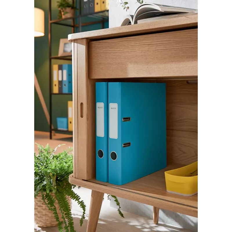 Leitz 180° Cosy minkštos tekstūros segtuvas su svirtimi 50 mm, A4, kartonas, mėlyna