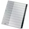 Leitz Recycle Index, perdirbtas, PP, itin platus, skaitmeninis skirtukų indeksas, polipropilenas, juoda, balta, portretinė, A4 Maxi, 160 g/m²