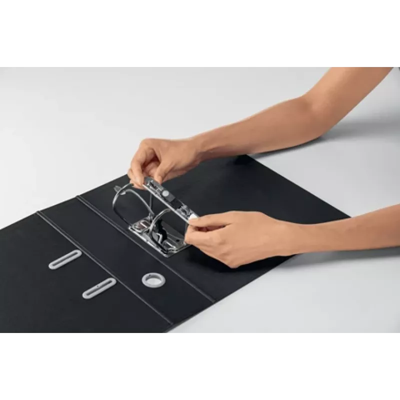 Leitz 180° perdirbamas segtuvas, A4, kartonas, juoda, 600 lapų, 80 g/m², 320 mm