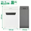 Leitz IQ Protect Premium popieriaus smulkintuvas 10X P4, 4 x 40 mm, 18 l, 150 lapų, 55 dB, jutiklinis, 10 lapų