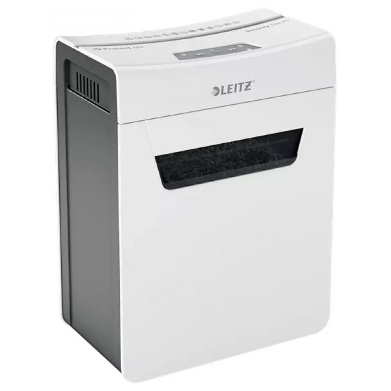 Smulkintuvas Leitz IQ Protect Premium 4M P5, mikro pjūvis, 2x15 mm, 14 L, 150 lapų, 55 dB, jutiklinis valdymas