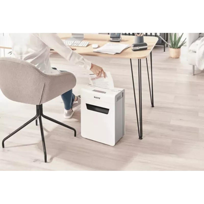 Smulkintuvas Leitz IQ Protect Premium 4M P5, mikro pjūvis, 2x15 mm, 14 L, 150 lapų, 55 dB, jutiklinis valdymas