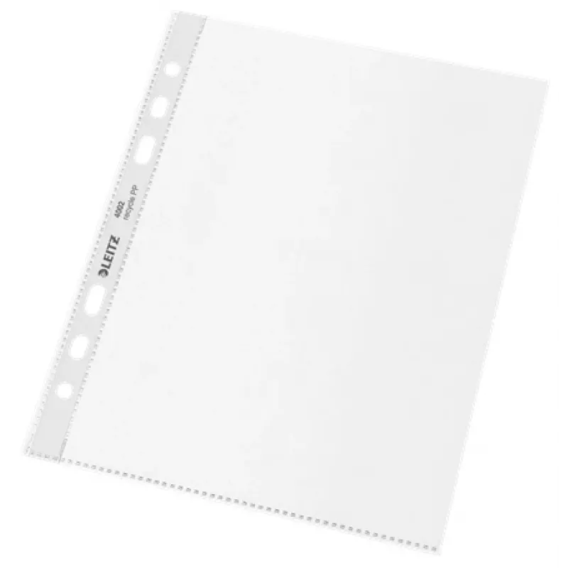Leitz Recycle A5 kišeninis aplankas, 150 x 210 mm (A5), skaidrus, polipropilenas (PP), matinis, vertikalus, 0,1 mm