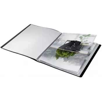 Leitz Recycle Display Book, juoda, polipropilenas (PP), 40 kišenių, portretinė, A4, 231 mm
