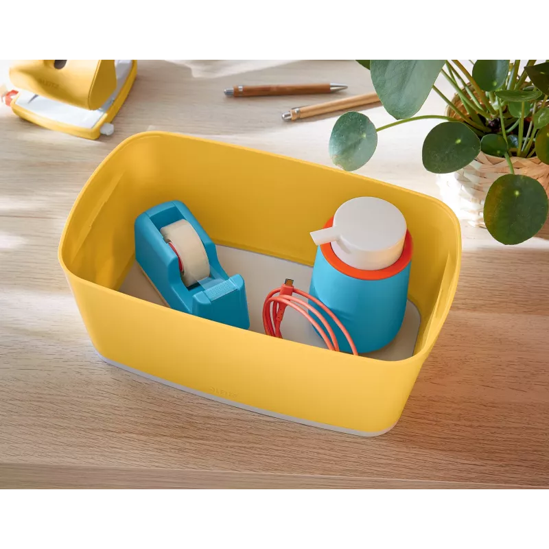 Leitz MyBox Cosy Small dėžutė su dangteliu, geltona