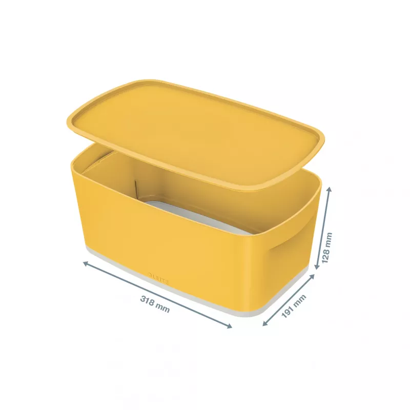Leitz MyBox Cosy Small dėžutė su dangteliu, geltona