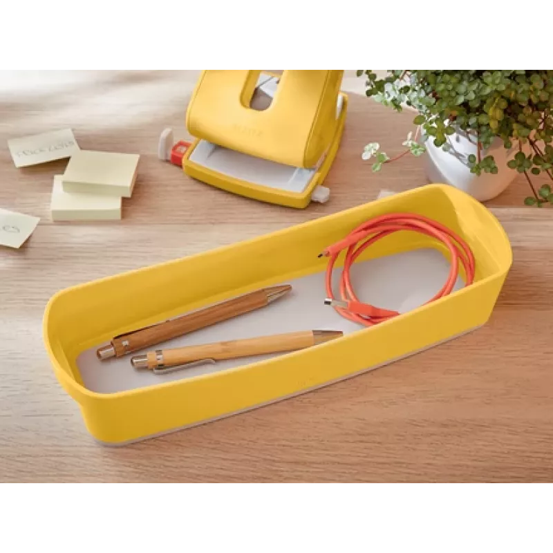 Leitz MyBox Cosy Organiser Tray Long – ilgas organizavimo dėklas, geltonas