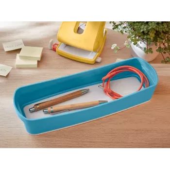 Leitz MyBox Cosy Organiser Tray Long – mėlyna dėžutė smulkiems daiktams laikyti