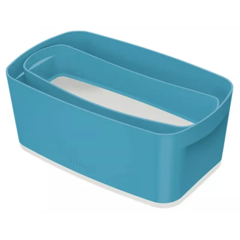 Leitz MyBox Cosy Organiser Tray Long – mėlyna dėžutė smulkiems daiktams laikyti
