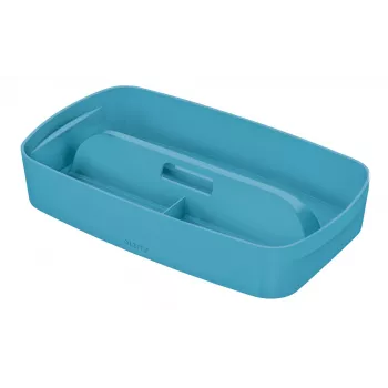 Leitz MyBox Cosy Organizerio dėklas su rankena, mažas, mėlynas, plastikinis