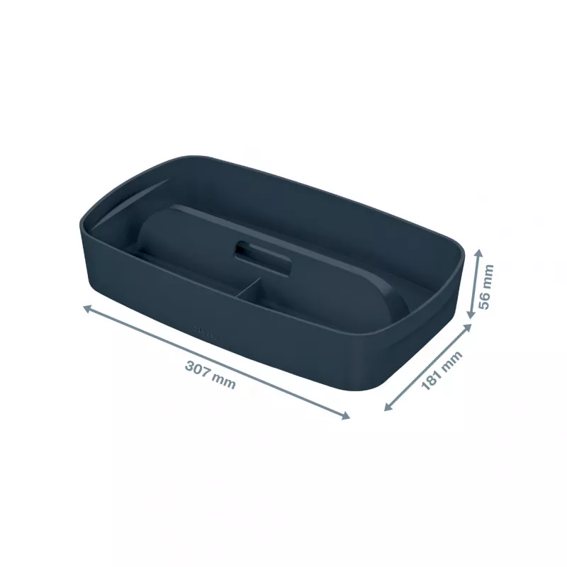 Leitz MyBox Cosy Organizer dėklas su rankena, mažas, pilkas, plastikinis