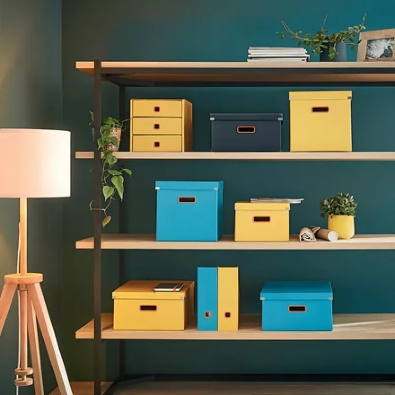 Leitz Click & Store Cosy Medium dėžutė daiktams susidėti, pilka, stačiakampė, kartoninė