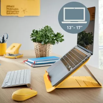 Leitz Ergo Cosy reguliuojamas stovas nešiojamam kompiuteriui, 80% perdirbto plastiko