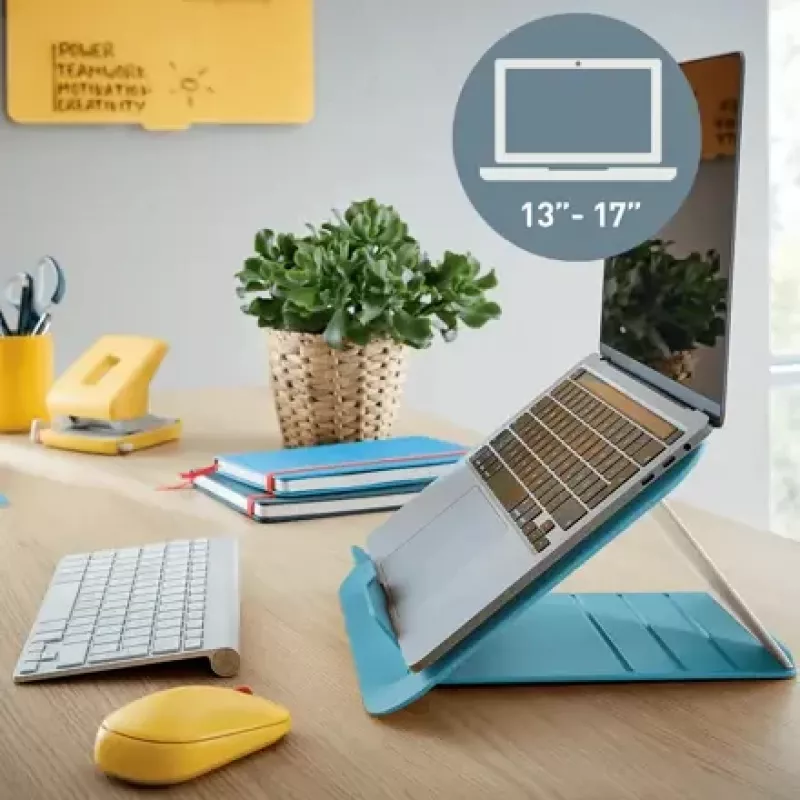 Leitz Ergo Cosy reguliuojamas nešiojamojo kompiuterio stovas, 80 % perdirbto plastiko