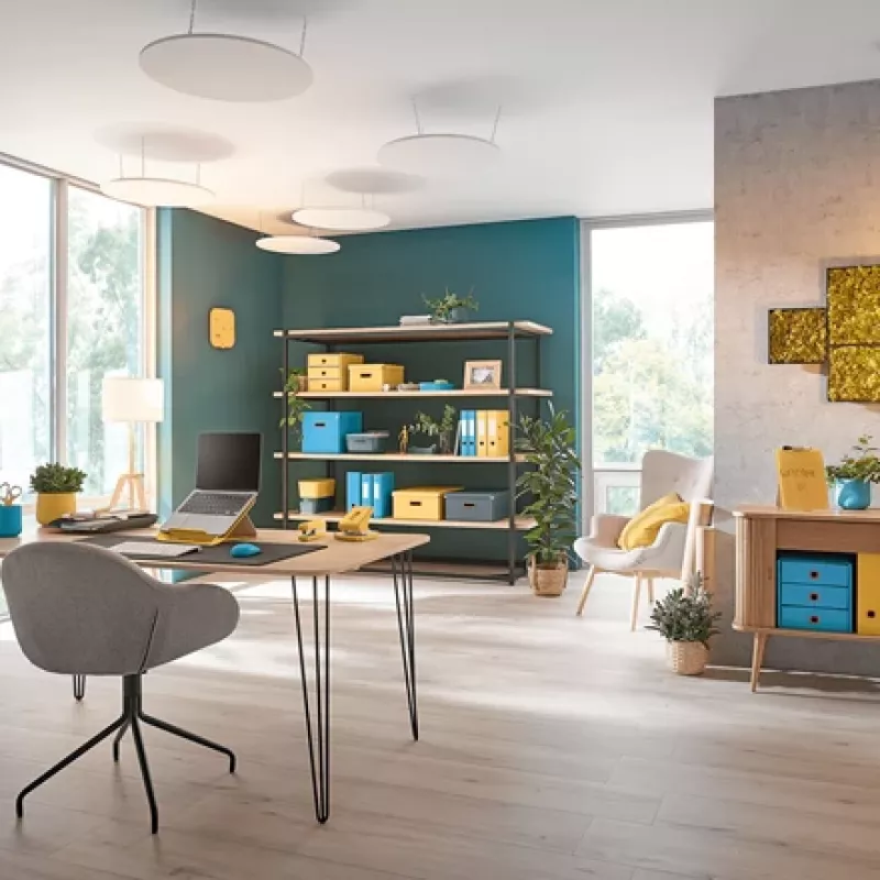 Leitz Cosy belaidė pelė, ambidekstrinė, RF belaidis + Bluetooth, 4000 DPI, mėlyna