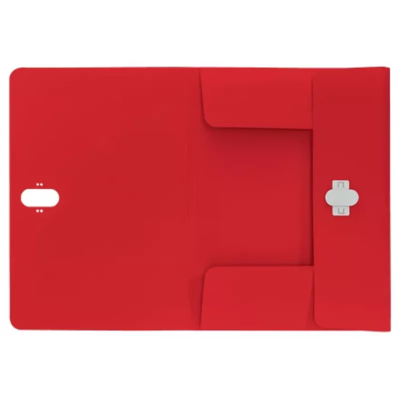 Leitz Recycle 3-Flap Folder, vokų segtuvas, A4, polipropilenas (PP), raudona, gulsčias, 150 lapų