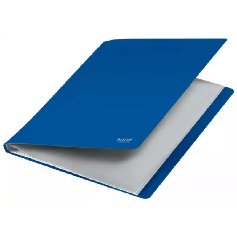 Leitz Recycle Display Book, mėlyna, polipropilenas (PP), 20 kišenių, 40 lapų, gulsčias/stačias, A4
