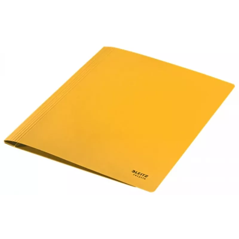 Leitz Recycle aplankas plokščias, A4, kartonas, geltona, gulsčias/vertikalus, 250 lapų