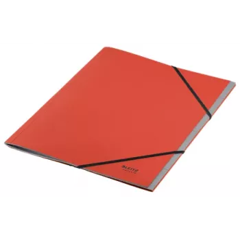 Leitz Recycle Card Segtuvas, Signature aplankas, A4, kartonas, raudona, 430 g/m², elastinė juosta