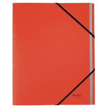 Leitz Recycle Card Divider Book, A4, kartonas, raudona, 430 g/m², klimatui neutralus, 247 mm