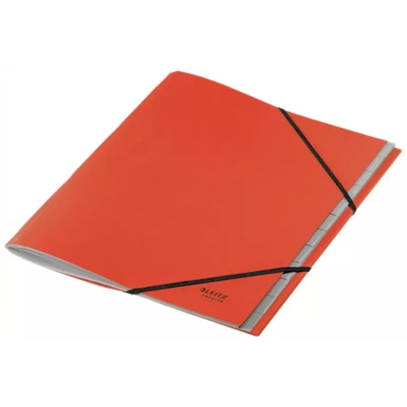 Leitz Recycle Card Divider Book, A4, kartonas, raudona, 430 g/m², klimatui neutralus, 247 mm