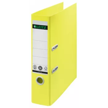 Leitz 180° Recycle segtuvas, A4, apvalus žiedas, laikymui, kartonas, geltona
