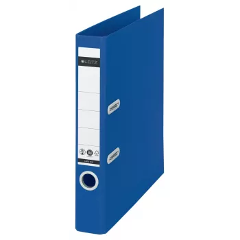 Leitz 180° Recycle segtuvas, A4, apvalūs žiedai, mėlynas