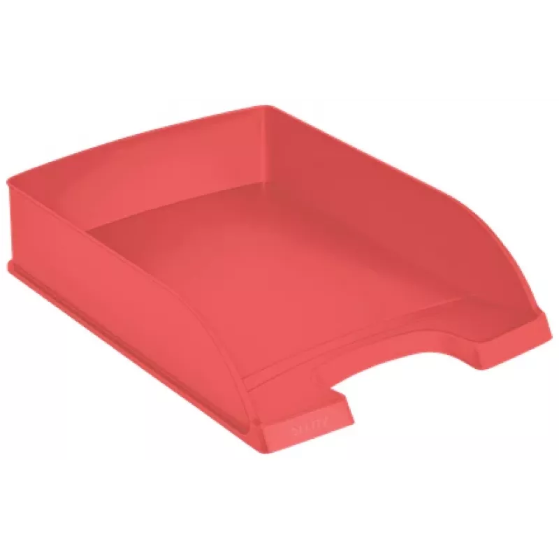 Leitz Recycle dokumentų dėklas, plastikinis, raudonas, A4+, A4, 1 stalčius, 255 x 70 x 357 mm