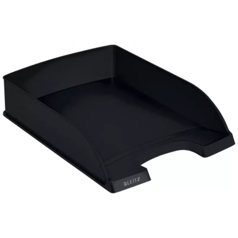 Leitz Recycle laiškų dėklas, plastikas, juodas, A4+, 1 stalčius, 255 x 70 x 357 mm