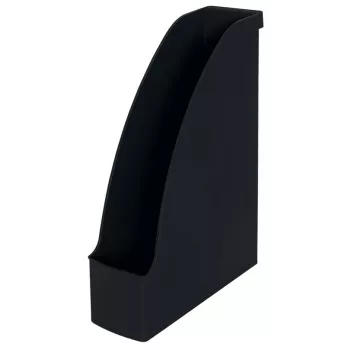 Leitz Recycle žurnalų dėklas, juodas, plastikinis, A4, 78 mm, 308 mm, 300 g