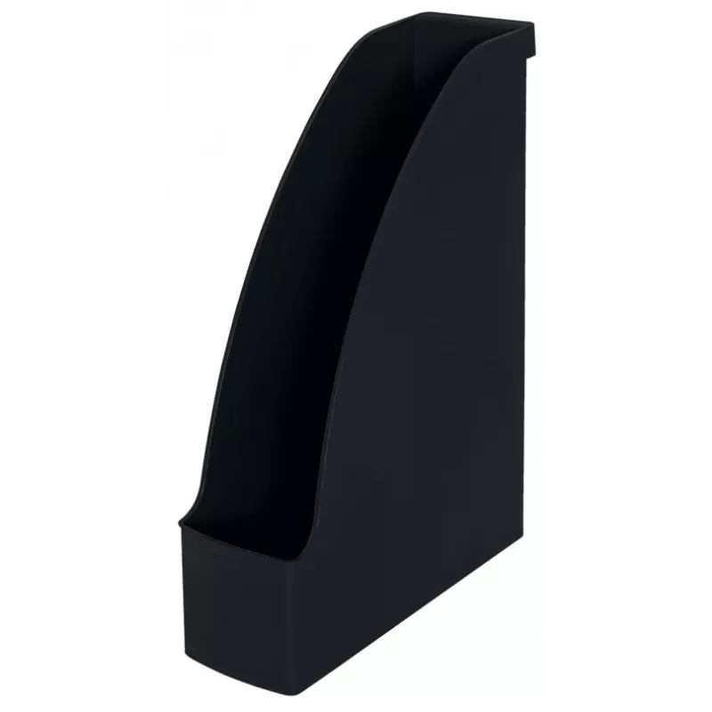Leitz Recycle žurnalų dėklas, juodas, plastikinis, A4, 78 mm, 308 mm, 300 g