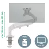Leitz Ergo Space Saving Vieno Monitorio Laikiklis, Tvirtinimas Spaustuvu / Angoje, 9 kg, 43,2 cm (17 col.), 81,3 cm (32 col.), 100 x 100 mm, Pilka