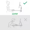 Leitz Ergo Space Saving Vieno Monitorio Laikiklis, Tvirtinimas Spaustuvu / Angoje, 9 kg, 43,2 cm (17 col.), 81,3 cm (32 col.), 100 x 100 mm, Pilka
