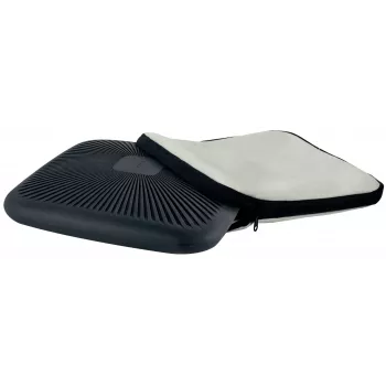 Leitz Ergo Active Wobble Cushion su audinio užvalkalu, sėdimoji pagalvėlė, universali, pilka, kvadratinė, 150 kg, vienspalvė