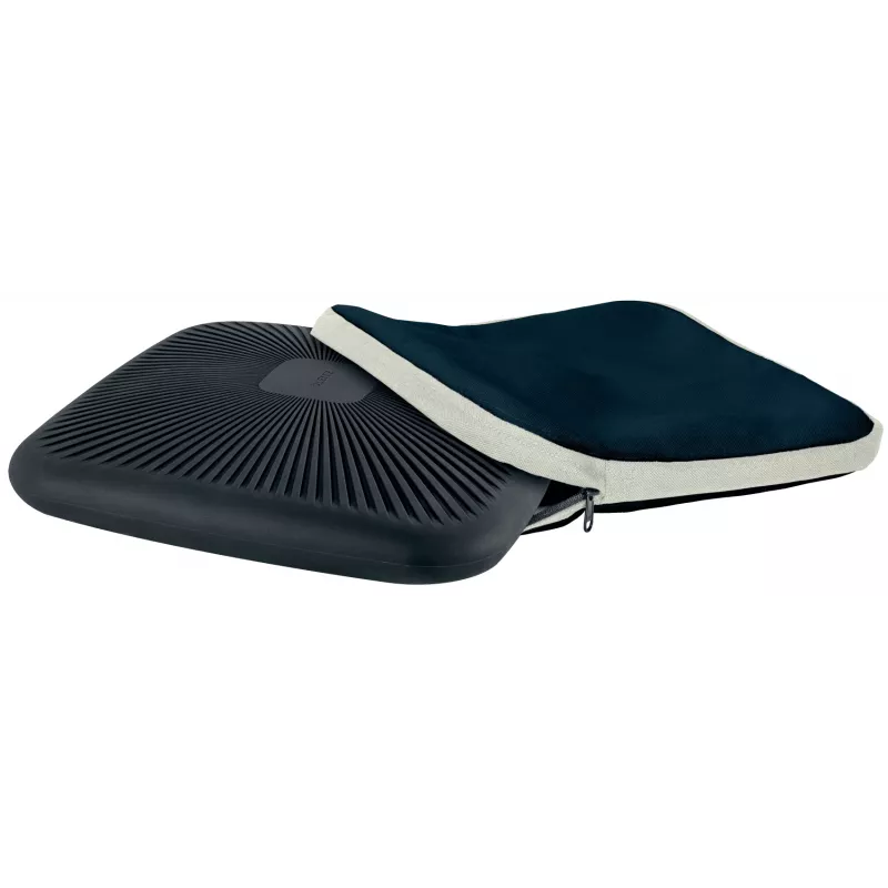Leitz Ergo Active Wobble Cushion su medžiaginiu užvalkalu, sėdėjimo pagalvėlė, oras, kėdė, tamsiai pilka, kvadratinė, 150 kg
