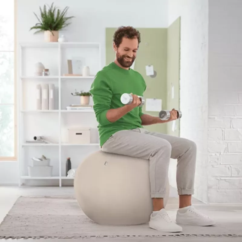 Leitz Ergo Active sėdimas kamuolys su stabdymo funkcija 65 cm, pilkoji
