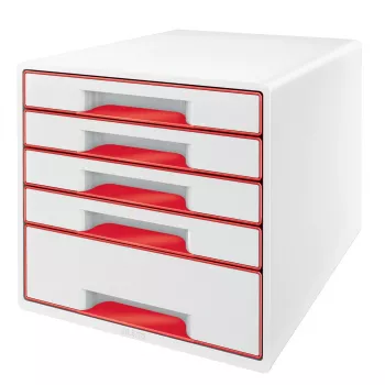 Leitz WOW Cube stalčius 5 stalčiai, plastikas, 270 mm, 287 mm, 363 mm