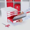 Leitz WOW Cube stalčius 5 stalčiai, plastikas, 270 mm, 287 mm, 363 mm