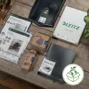 Leitz NeXXt Recycle skylių perforatorius, 30 lapų, raudonas, plastikinis, 8 cm, 5,5 mm, A4, A5, A6, Folio, US-Quart, 8 x 8 x 8 cm