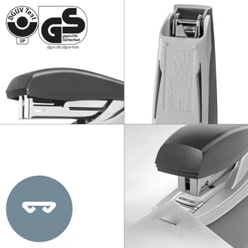 Leitz NeXXt Recycle mini segiklis, 10 lapų, žalias, standartinis susegimas, plastikas, 80 g/m², 3,5 cm