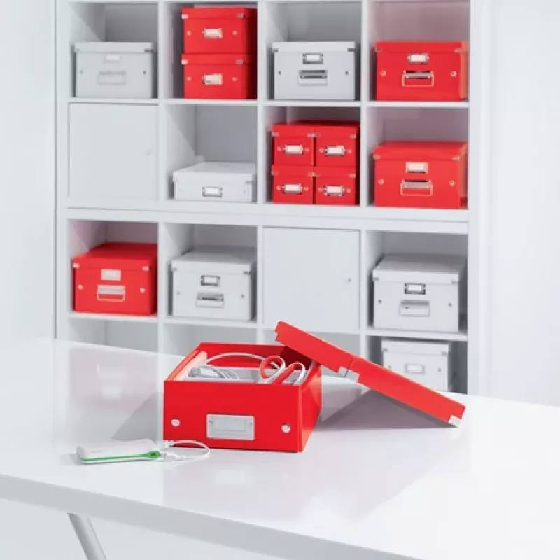 Leitz Click & Store WOW maža laikymo dėžutė, raudona, A5