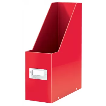 Leitz Click & Store WOW žurnalinė dėžutė, raudona, kartoninė, 103 x 253 x 330 mm