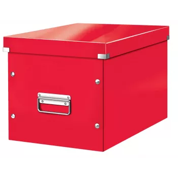 Leitz Box Click & Store WOW Cube didelė laikymo dėžė, raudona