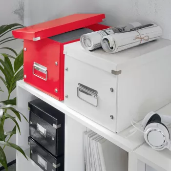 Leitz Box Click & Store WOW Cube didelė laikymo dėžė, raudona
