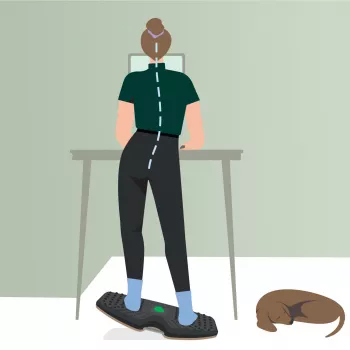 Leitz Ergo Active Balance Board – pusiausvyros lenta, tamsiai pilka, 200 kg