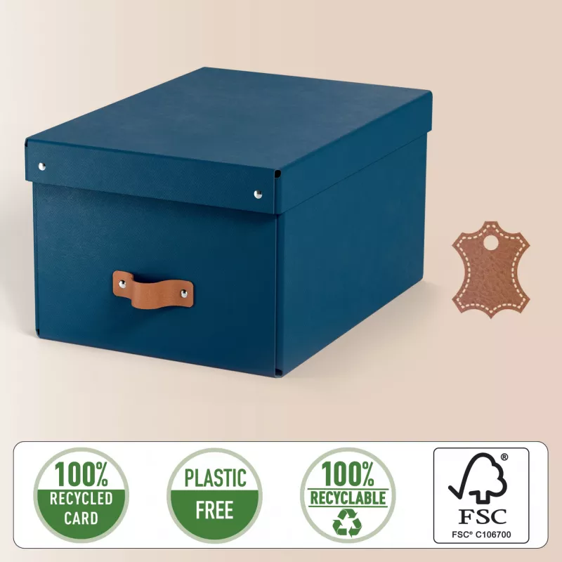 Leitz Puro dėžutė su dangčiu, vidutinė, 17L, 100% perdirbtas kartonas, 2 vnt. pakuotė