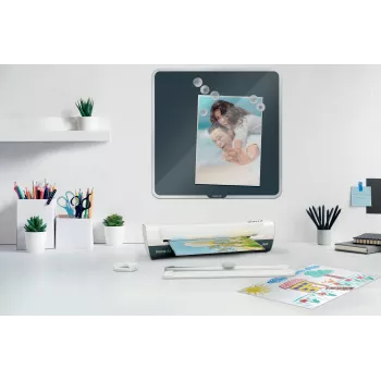 Leitz iLAM Home 4-in-1 A4 laminavimo rinkinys, 24 cm, karštas laminatorius, 300 mm/min, 0,4 mm, A4, 100 µm