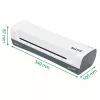 Leitz iLAM Home 4-in-1 A4 laminavimo rinkinys, 24 cm, karštas laminatorius, 300 mm/min, 0,4 mm, A4, 100 µm