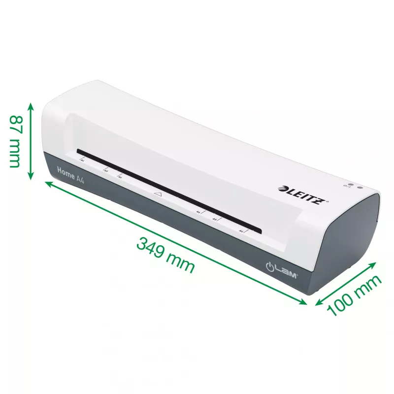 Leitz iLAM Home 4-in-1 A4 laminavimo rinkinys, 24 cm, karštas laminatorius, 300 mm/min, 0,4 mm, A4, 100 µm