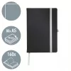Leitz Style A5 sąsiuvinis lygiais lapais, kieti viršeliai, Monochromatic, juoda, 80 lapų, 100 g/m²